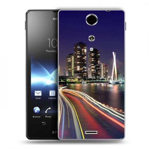 Дизайнерский пластиковый чехол для Sony Xperia TX Токио