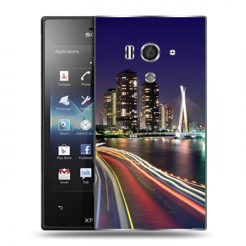 Дизайнерский пластиковый чехол для Sony Xperia acro S Токио