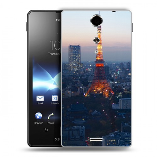 Дизайнерский пластиковый чехол для Sony Xperia TX Токио