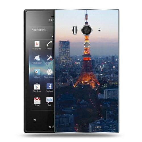 Дизайнерский пластиковый чехол для Sony Xperia acro S Токио