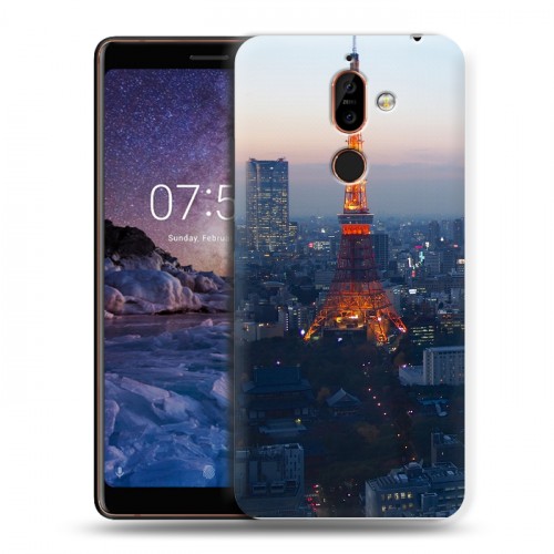 Дизайнерский пластиковый чехол для Nokia 7 Plus Токио