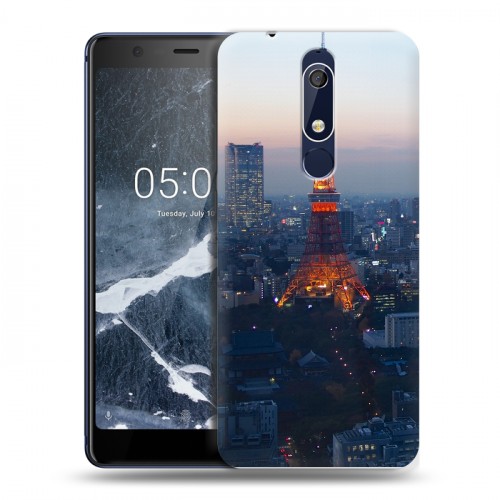 Дизайнерский пластиковый чехол для Nokia 5.1 Токио