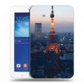 Дизайнерский силиконовый чехол для Samsung Galaxy Tab 3 Lite Токио