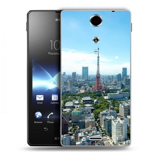 Дизайнерский пластиковый чехол для Sony Xperia TX Токио