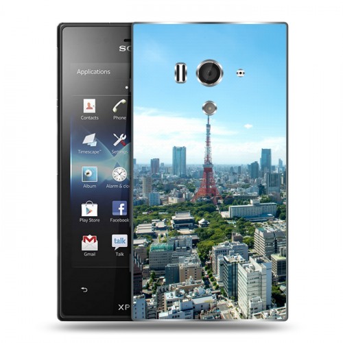 Дизайнерский пластиковый чехол для Sony Xperia acro S Токио