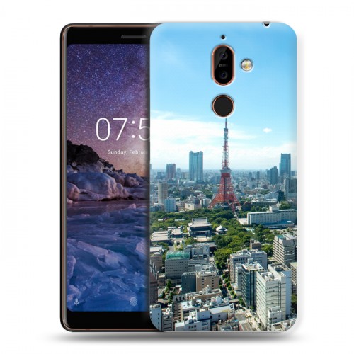 Дизайнерский пластиковый чехол для Nokia 7 Plus Токио