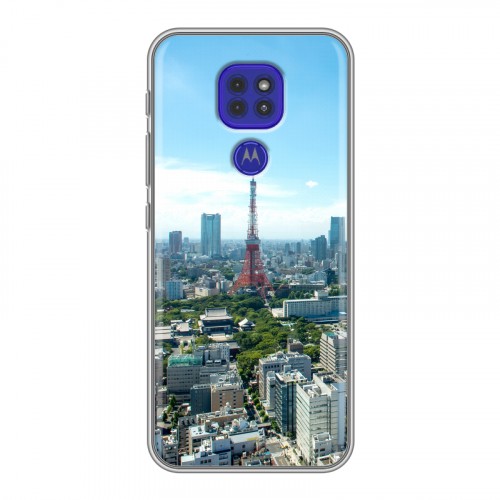 Дизайнерский силиконовый чехол для Motorola Moto G9 Play Токио