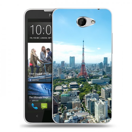 Дизайнерский пластиковый чехол для HTC Desire 516 Токио