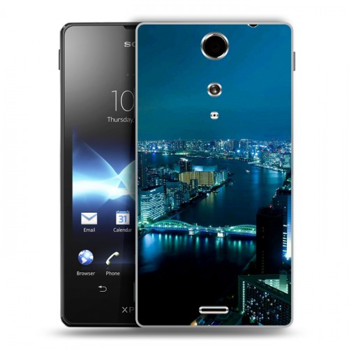 Дизайнерский пластиковый чехол для Sony Xperia TX Токио