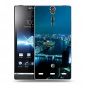 Дизайнерский пластиковый чехол для Sony Xperia S Токио