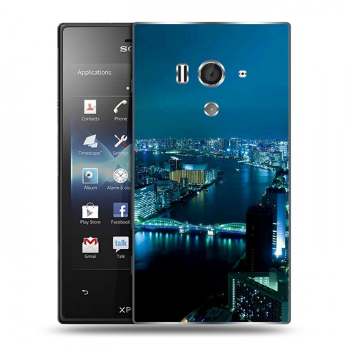 Дизайнерский пластиковый чехол для Sony Xperia acro S Токио