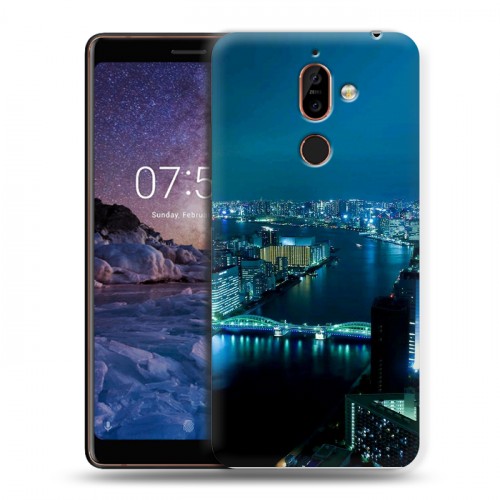 Дизайнерский пластиковый чехол для Nokia 7 Plus Токио