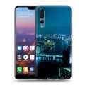 Дизайнерский силиконовый с усиленными углами чехол для Huawei P20 Pro Токио