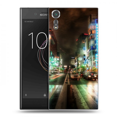 Дизайнерский пластиковый чехол для Sony Xperia XZs Токио