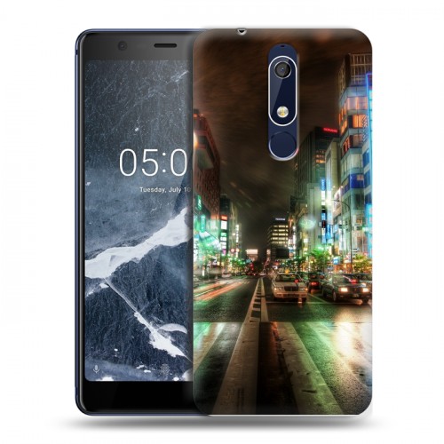 Дизайнерский пластиковый чехол для Nokia 5.1 Токио