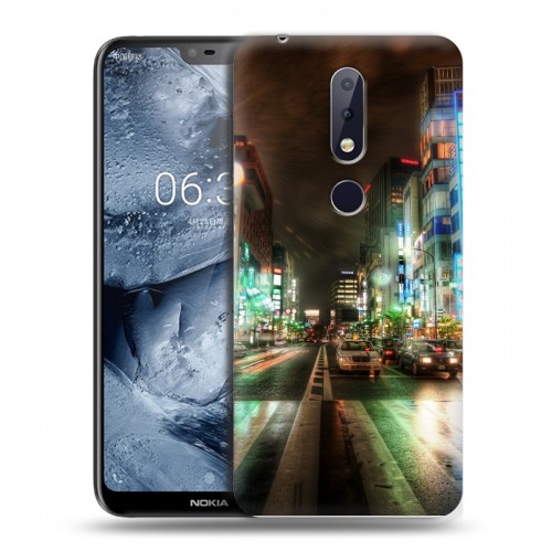 Дизайнерский пластиковый чехол для Nokia 6.1 Plus Токио