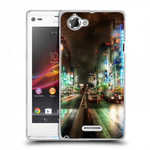 Дизайнерский пластиковый чехол для Sony Xperia L Токио