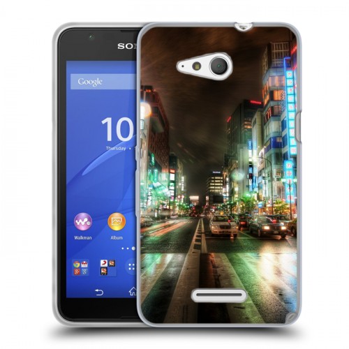 Дизайнерский пластиковый чехол для Sony Xperia E4g Токио