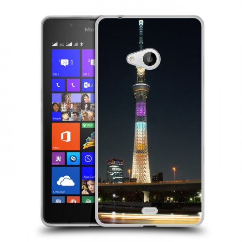 Дизайнерский пластиковый чехол для Microsoft Lumia 540 Токио