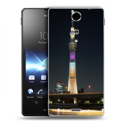 Дизайнерский пластиковый чехол для Sony Xperia TX Токио