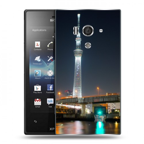 Дизайнерский пластиковый чехол для Sony Xperia acro S Токио