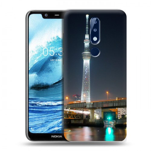 Дизайнерский пластиковый чехол для Nokia 5.1 Plus Токио