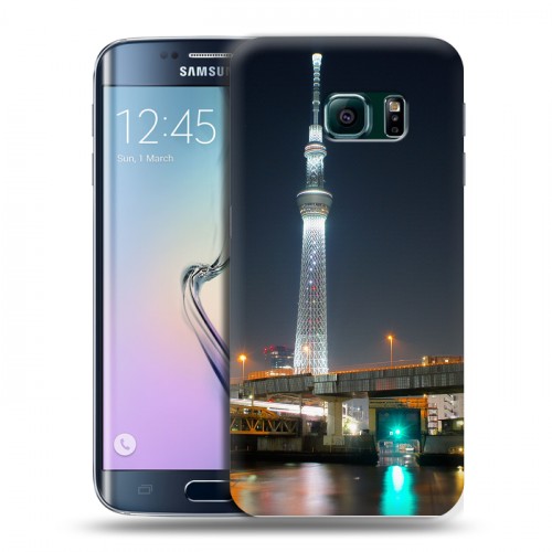 Дизайнерский силиконовый чехол для Samsung Galaxy S6 Edge Токио