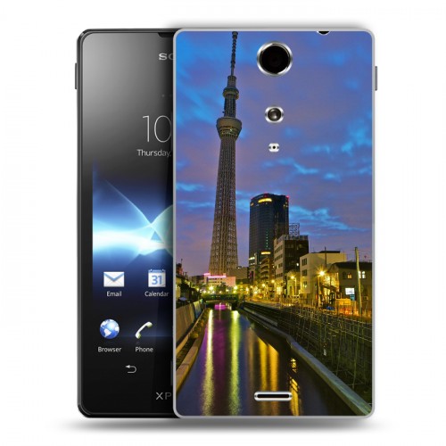 Дизайнерский пластиковый чехол для Sony Xperia TX Токио