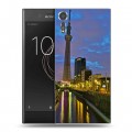 Дизайнерский пластиковый чехол для Sony Xperia XZs Токио