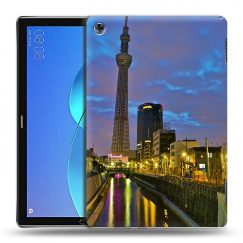 Дизайнерский силиконовый чехол для Huawei MediaPad M5 Lite Токио