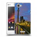 Дизайнерский пластиковый чехол для Sony Xperia L Токио