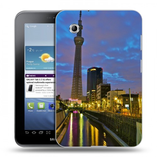 Дизайнерский силиконовый чехол для Samsung Galaxy Tab 2 7.0 Токио