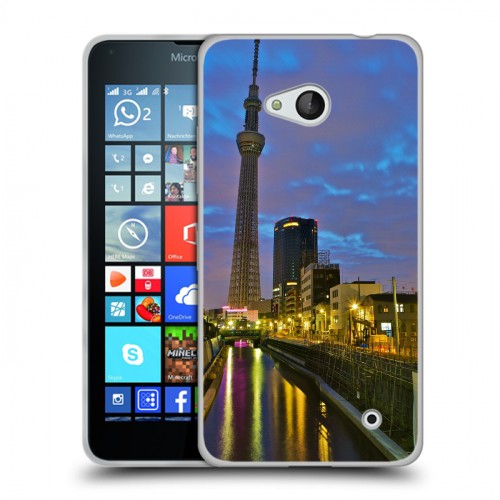 Дизайнерский пластиковый чехол для Microsoft Lumia 640 Токио