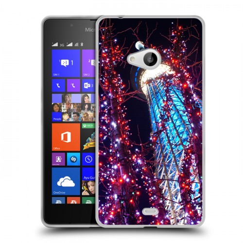 Дизайнерский пластиковый чехол для Microsoft Lumia 540 Токио