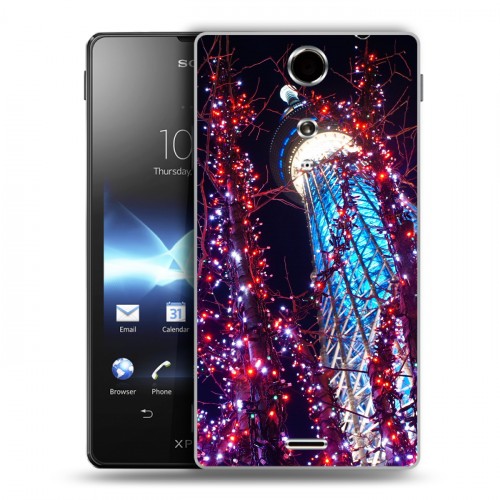 Дизайнерский пластиковый чехол для Sony Xperia TX Токио