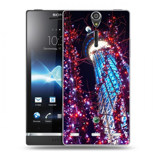 Дизайнерский пластиковый чехол для Sony Xperia S Токио