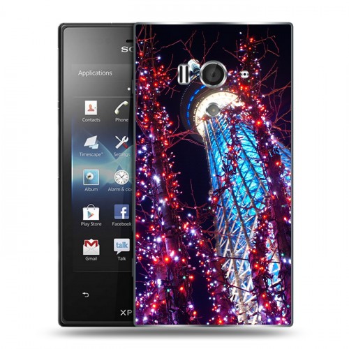 Дизайнерский пластиковый чехол для Sony Xperia acro S Токио