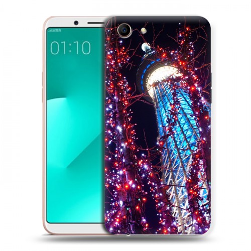 Дизайнерский пластиковый чехол для OPPO A83 Токио