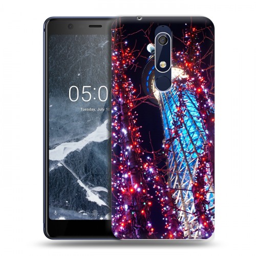 Дизайнерский пластиковый чехол для Nokia 5.1 Токио