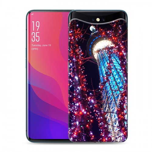 Дизайнерский силиконовый чехол для OPPO Find X Токио