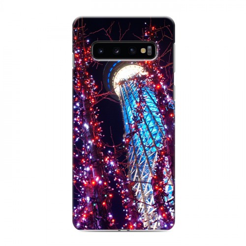 Дизайнерский силиконовый чехол для Samsung Galaxy S10 Токио