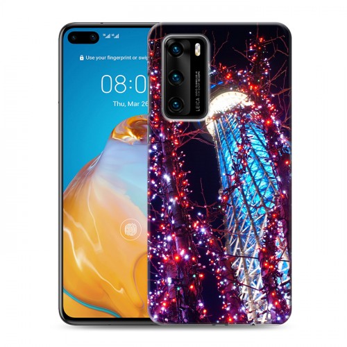 Дизайнерский пластиковый чехол для Huawei P40 Токио