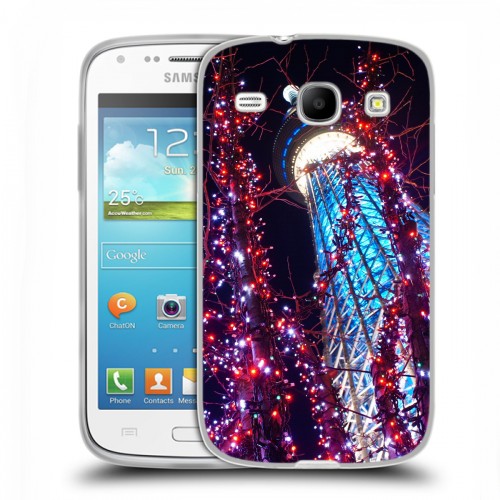 Дизайнерский силиконовый чехол для Samsung Galaxy Core Токио