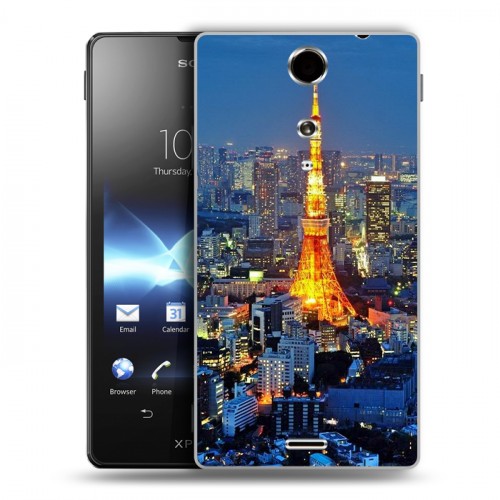 Дизайнерский пластиковый чехол для Sony Xperia TX Токио