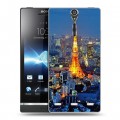 Дизайнерский пластиковый чехол для Sony Xperia S Токио