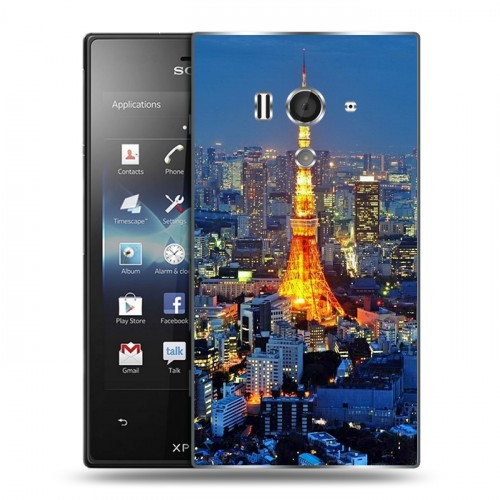 Дизайнерский пластиковый чехол для Sony Xperia acro S Токио