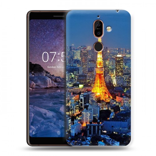 Дизайнерский пластиковый чехол для Nokia 7 Plus Токио