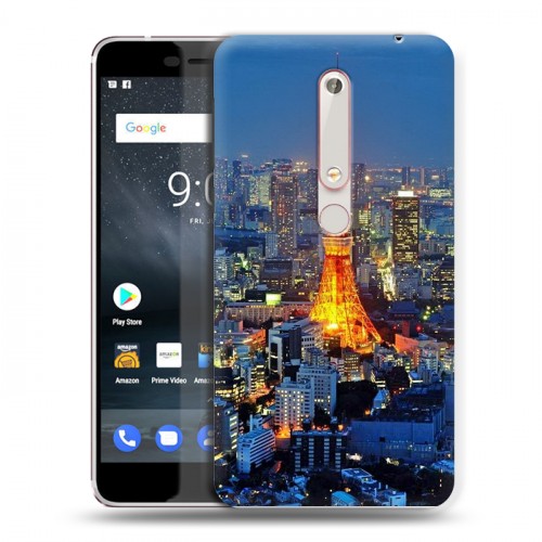 Дизайнерский пластиковый чехол для Nokia 6 (2018) Токио