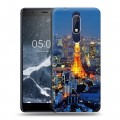 Дизайнерский пластиковый чехол для Nokia 5.1 Токио