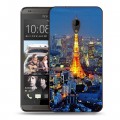 Дизайнерский пластиковый чехол для HTC Desire 700 Токио